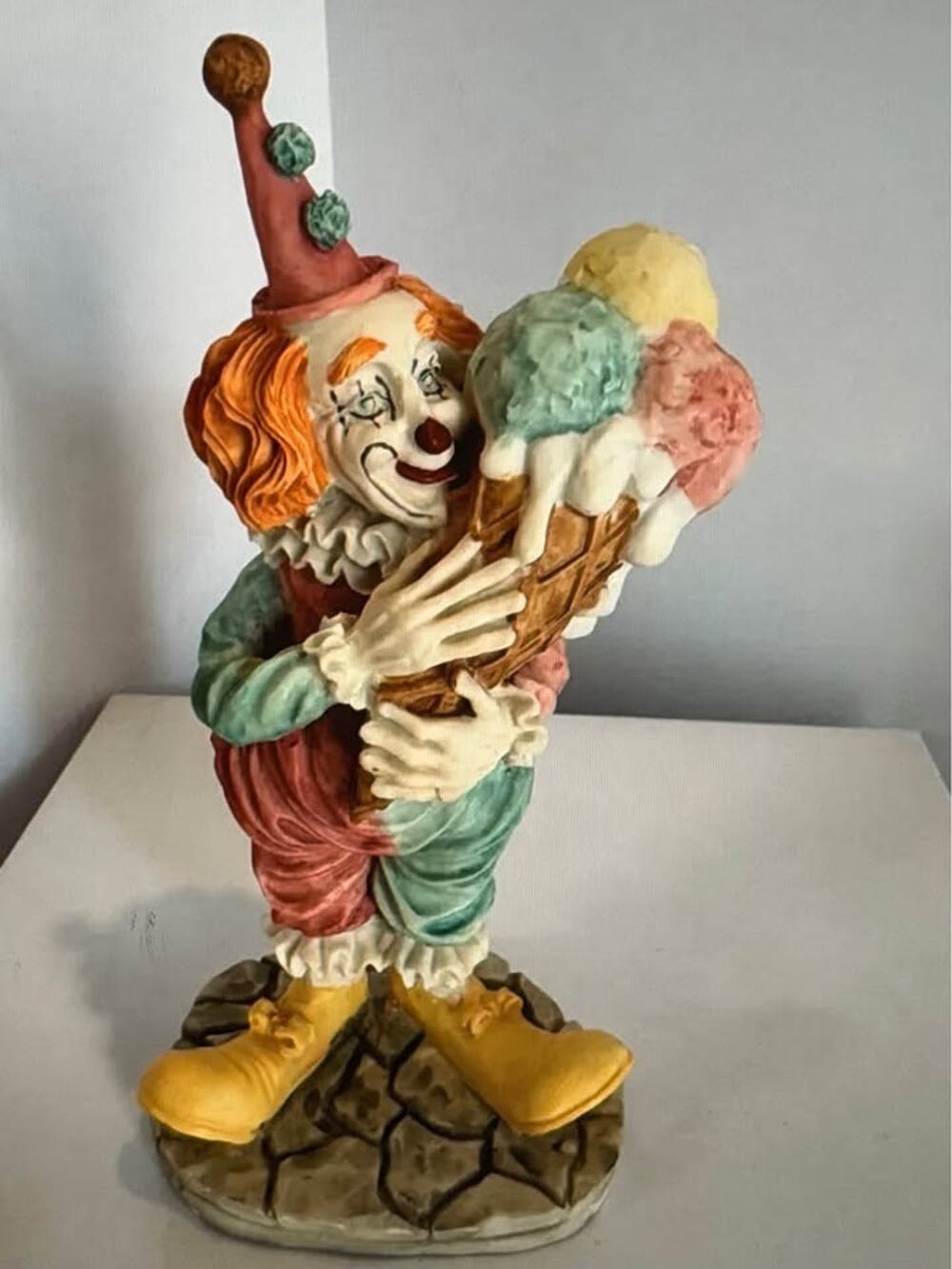 8 Vintage Style Clown Figurines, Please Read the Description
